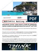 Adriatic Acting Academy Presentation