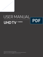 UHD TV 7 Series Samsung User Manual