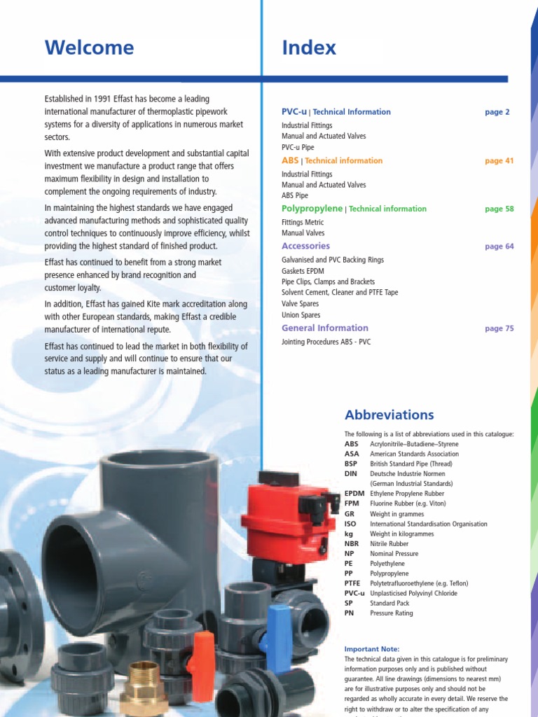 Effast Product Catalogue Pipe Fluid Conveyance Thermal Expansion