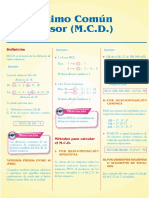 Sem 5 Máximo Común Divisor (M.C.D.) PDF