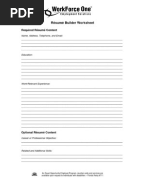 Resume Builder