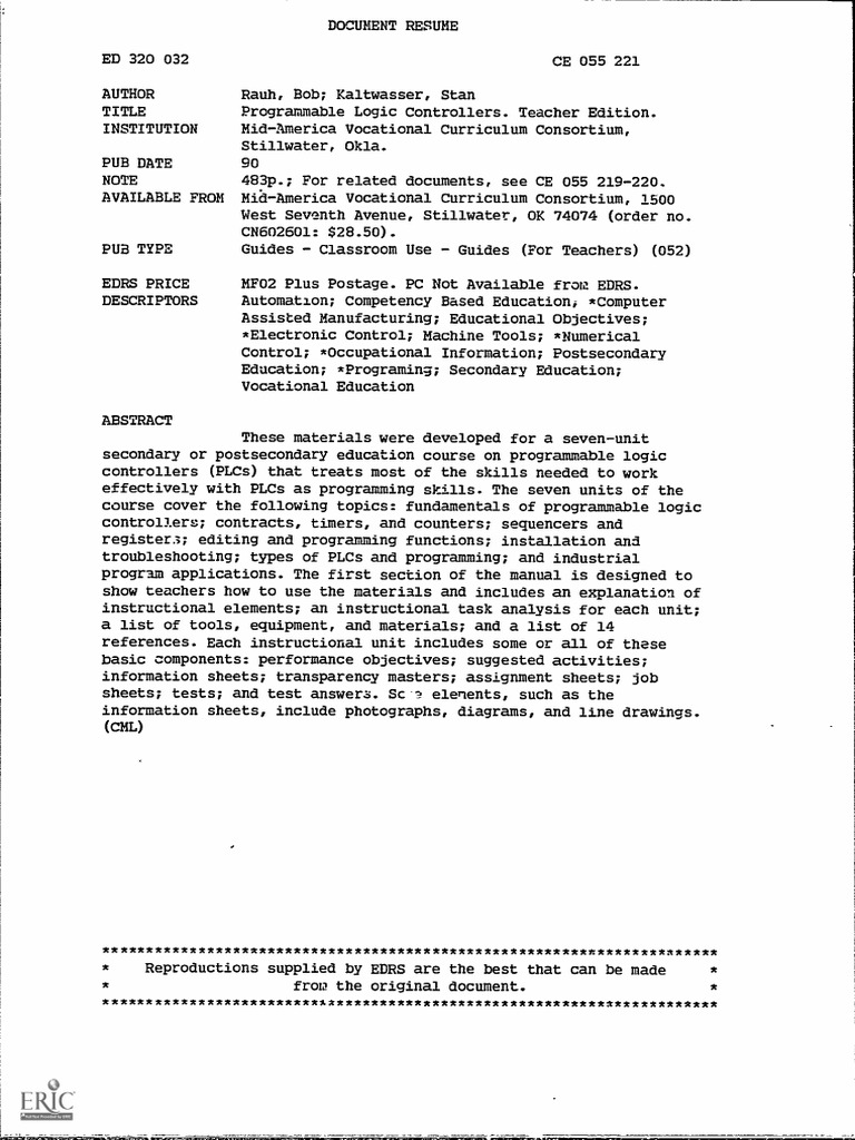 Plc Programmable Logic Controller Relay