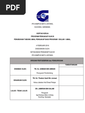 Kk Tabung Amal Klm 29 Pdf