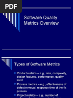 Software Quality Metrics Overview