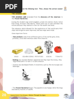 From Modern Ages to Contemporary Age