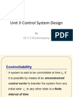 Unit II Control System Design