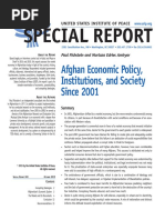 Afghabistan Economic Policy and Institutions