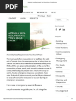 Fire Assembly Point Selection Guidelines | PDF | Emergency | Fire Safety
