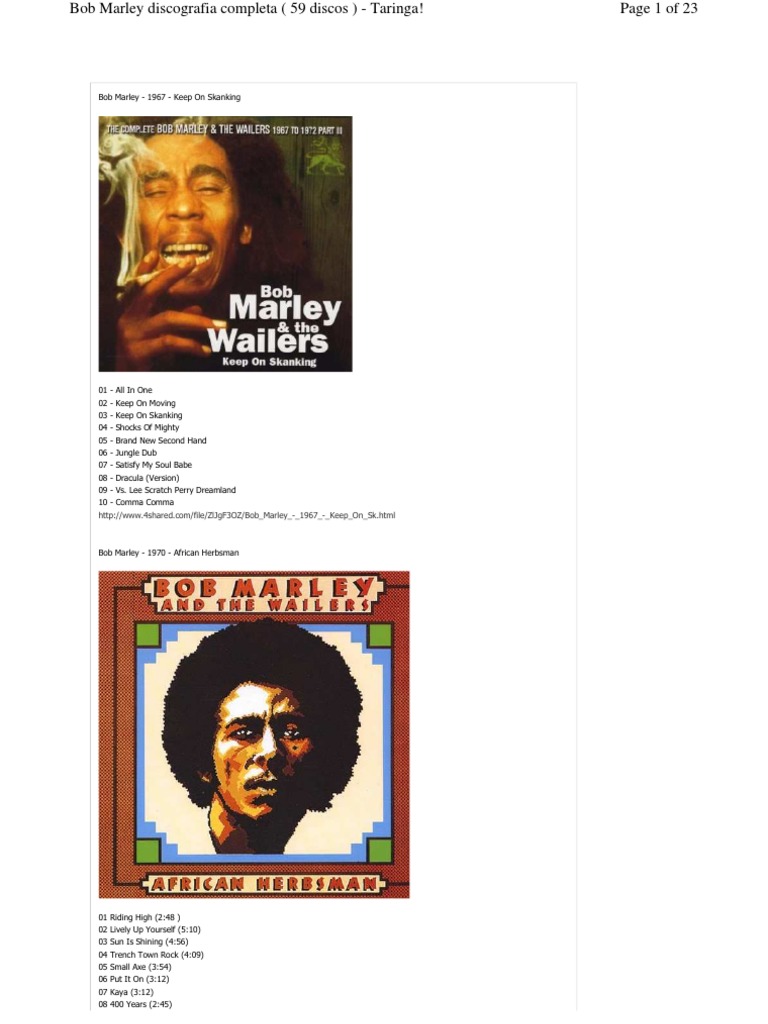 Bob Marley Bob Marley Jamaican Music