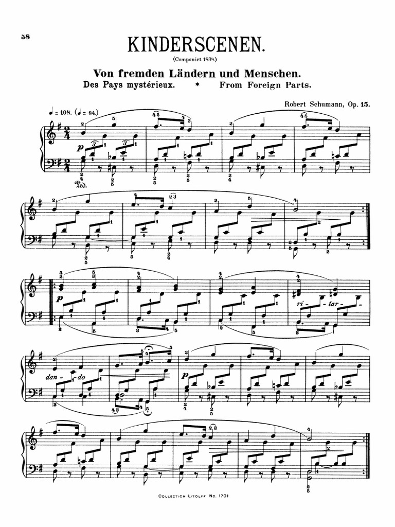 Escenas de Niños Op. 15 Robert Schumann PDF