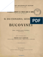 Dicţionarele Geografice Ale Ţărilor Locuite de Romîni in Afară de Regat. Volumul 2 Dicţionarul Geografic Al Bucovinei PDF