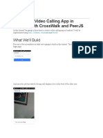 Android Video Calling With CrossWalk and PeerJS