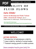 S T A B I L I T Y O F Fluid Flows PDF