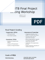 Final Project Writing Workshop