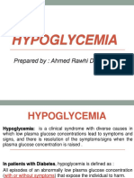 Hypoglycemia: Prepared By: Ahmed Rawhi Dabour