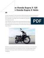 Perbedaan Honda Supra X 125 Fi Dengan Honda Supra X Helm in