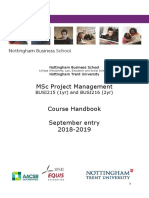 Course Handbook MSC PM 2018-19