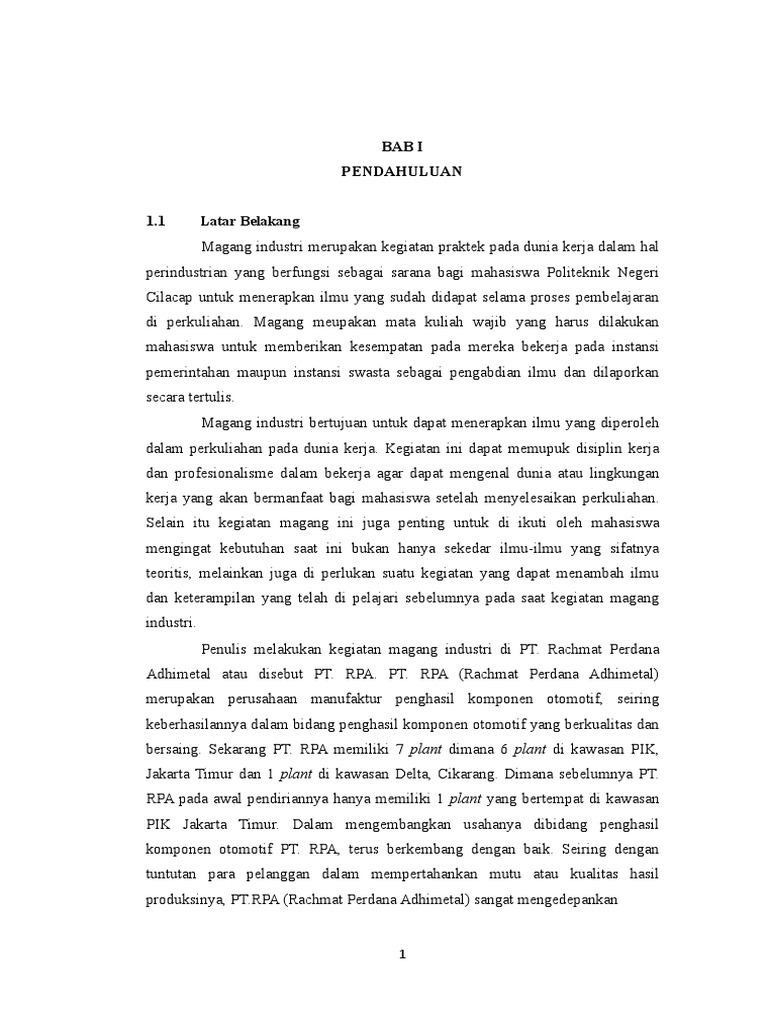 Bab 1 | PDF | Karier & Perkembangan