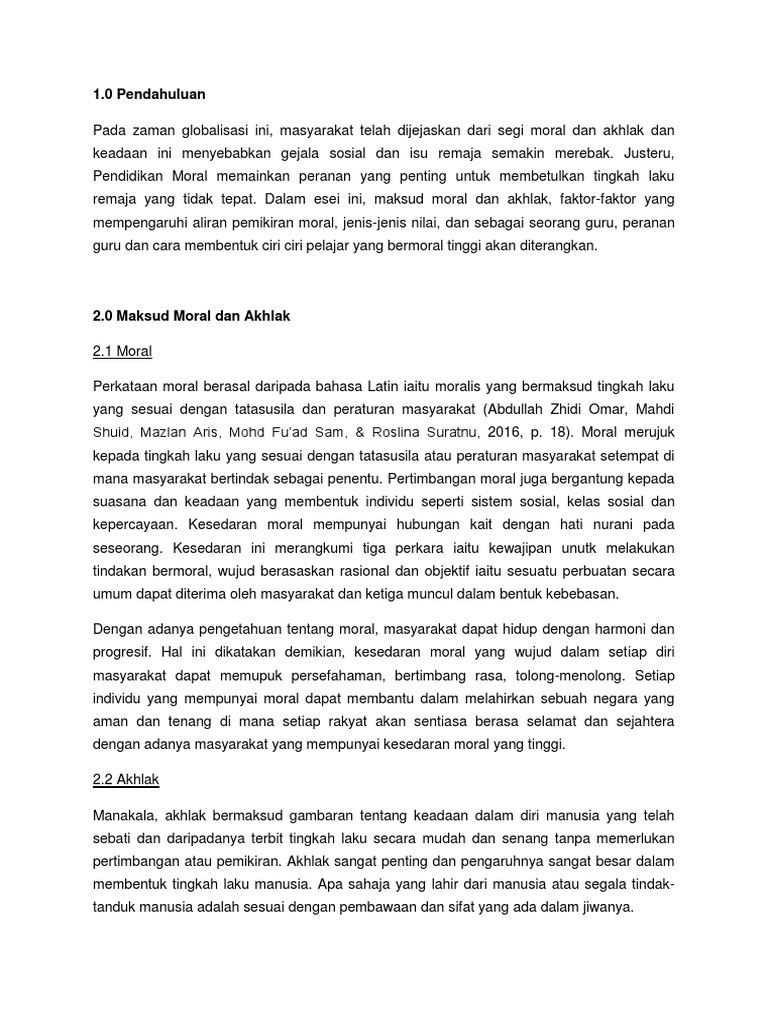 Moral Assignment 1 Pdf