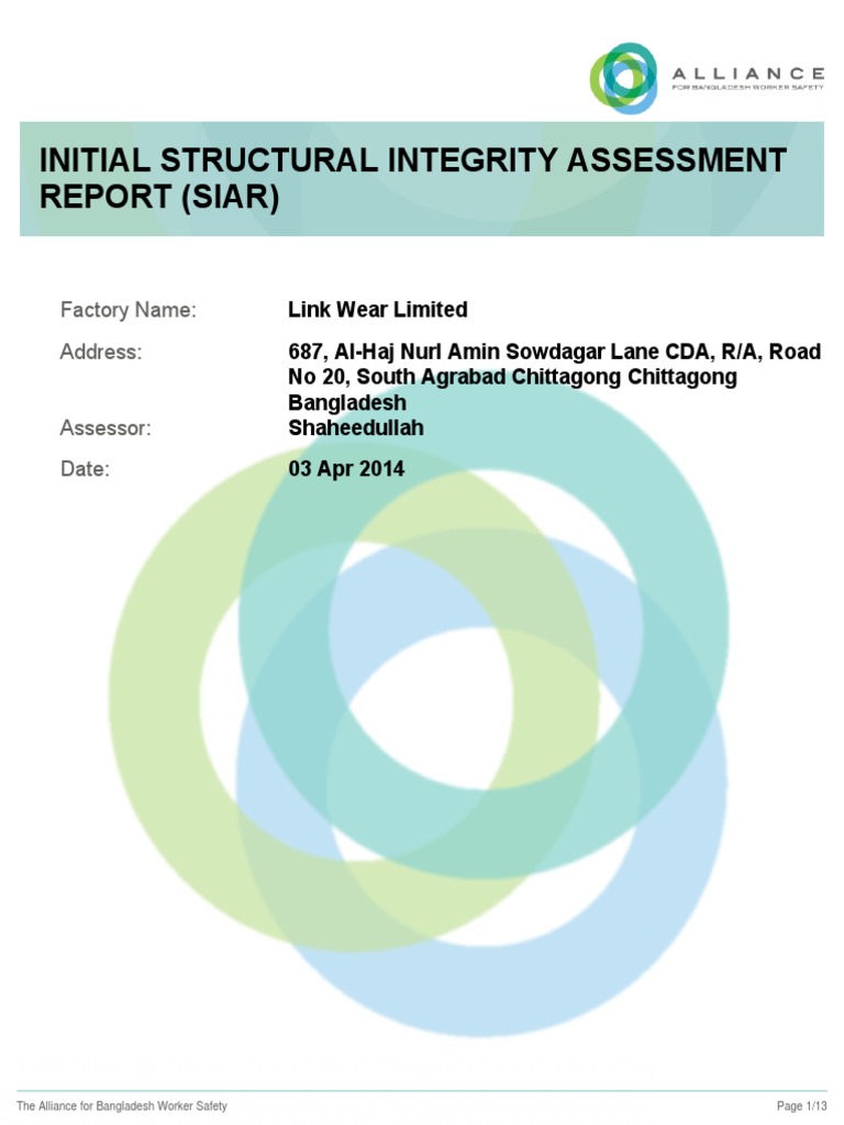Intercare LTD Structural Safety Inspection Report | PDF | Economic ...