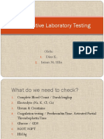 Preoperative Laboratory Testing