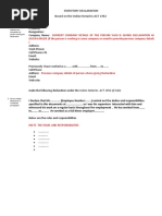 Statutory Declaration Sample Format As Required by ACS 30.09.2016