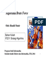 Algoritma Brute Force (2016) PDF