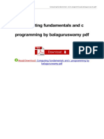 Balaguruswamy Object Oriented Programming With C - Fourth Edition | PDF