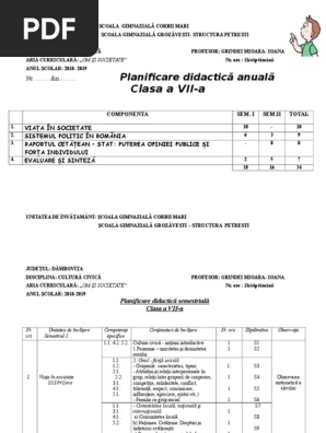 3 Planificare Cultura Civica Vii