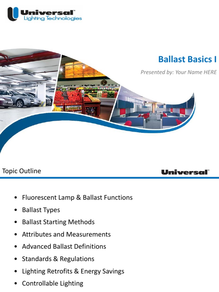 Universal Ballast Basics I PDF Fluorescent Lamp Incandescent
