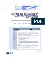 Eurocodes database for nationally determined parameters