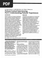 Patient Centered Interview