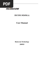 ISCOM 1024M 200503 User Manual