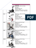 Kingfitness 2-Spin Bike Price List