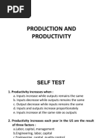 BANK SOAL Production and Productivity