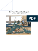 Da Vinci Catapult Lab Report: Sofia Cordova, Alex Pizano & Jennifer Lopez