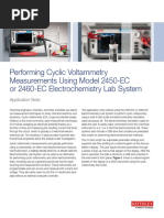 Performing Cyclic Voltammetry Measurements Using Model 2450-EC or 2460-EC Electrochemistry Lab System