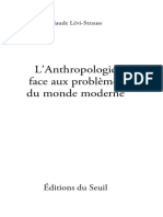 L'Anthropologie Face Aux Problèmes Du Monde Moderne PDF