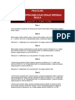 Pravilnik o Javnim Ispravama Koje Izdaje Srednja Skola PDF