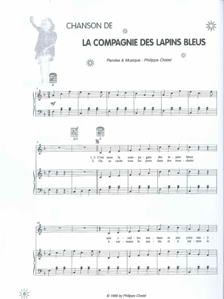 Emilie Jolie Les Lapins Bleus Partition