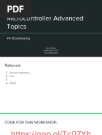 Microcontroller Advanced Topics: #4: Bootloading