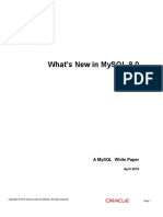 What'S New in Mysql 8.0: A Mysql White Paper