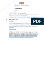 Boletín Informativo 11 de Enero de 2019