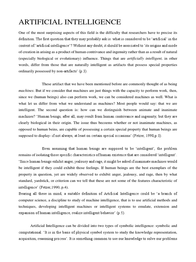 Understanding Artificial Intelligence Concepts | PDF | Siri ...