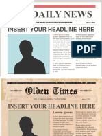 Word Newspaper Template 3 (.Docx)