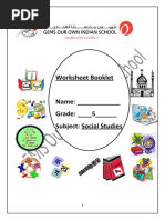 (15367) Grade 5 SST WS Booklet 2017-18