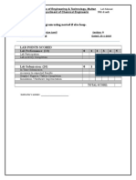 Lab2: Write A Program Using Nested If Else Loop.: Lab Points Scored Lab Performance