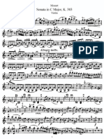 Mozart violin sonata in c major