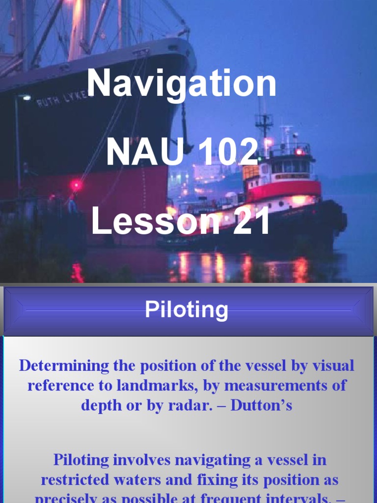 21 Piloting PDF Navigation Radar