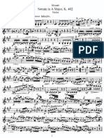 Mozart Violin Sonata in A Major